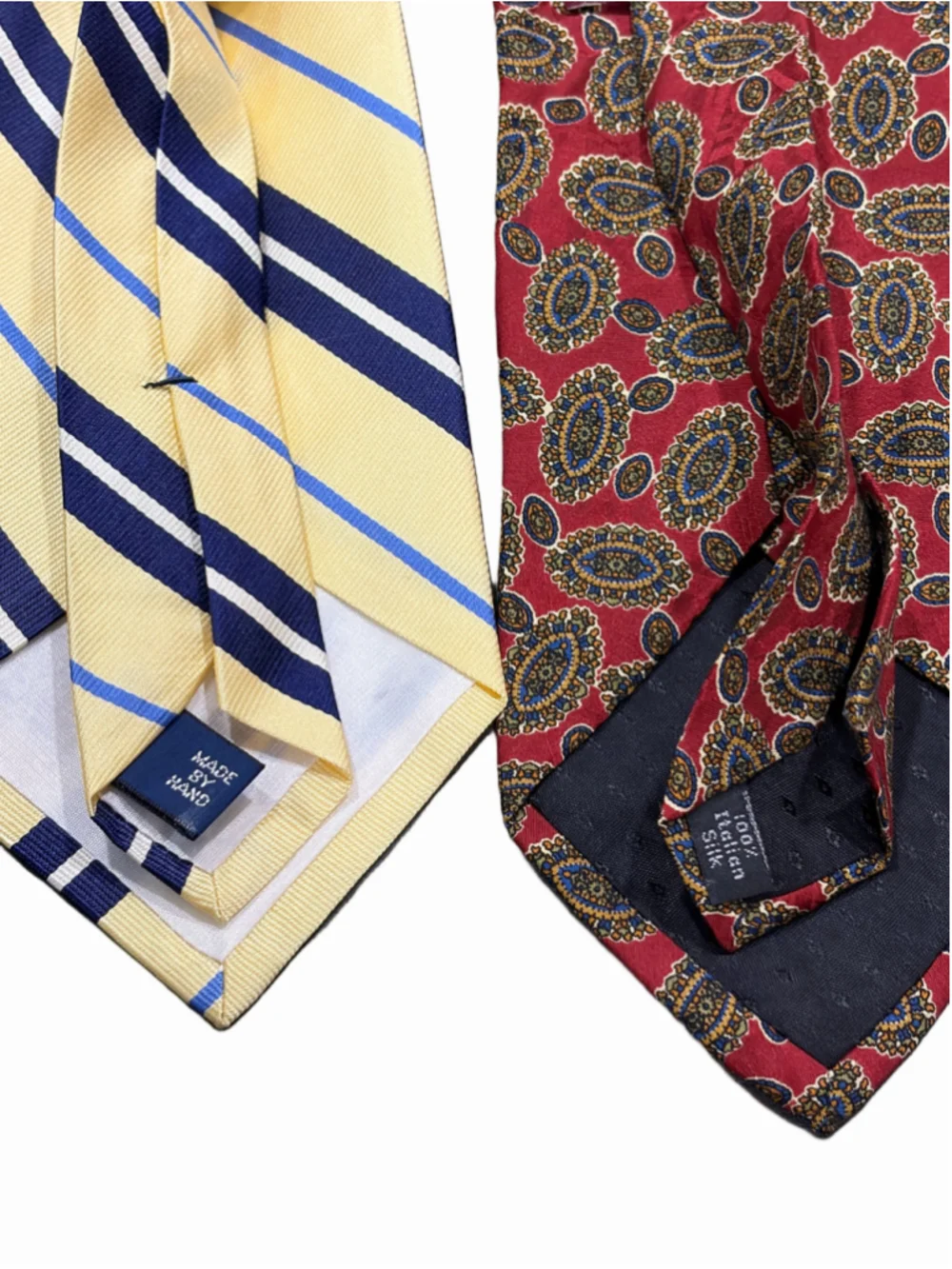 Vintage Men's Silk Tie Lot (5) - Polo Ralph Lauren, Bill Blass, Villa Bugatti
